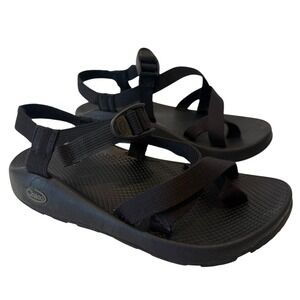Chaco Z Cloud Adjustable Strap Cushioned‎ Black Sandal Men Size 9 S-4